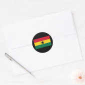 Vlag van Ghana Ronde Sticker (Envelop)