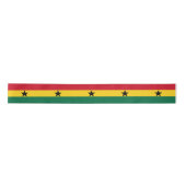 Vlag van Ghana Satijnen Lint (Voorkant)