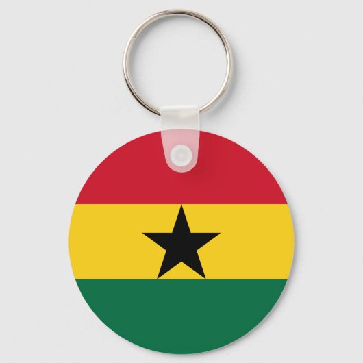 Vlag van Ghana Sleutelhanger (Voorkant)