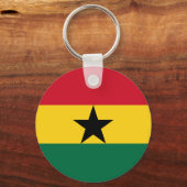 Vlag van Ghana Sleutelhanger (Voorkant)