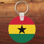 Vlag van Ghana Sleutelhanger (Voorkant)
