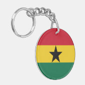 Vlag van Ghana Sleutelhanger (Voorkant Links)