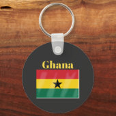 Vlag van Ghana Sleutelhanger (Voorkant)