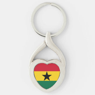 Vlag van Ghana Sleutelhanger