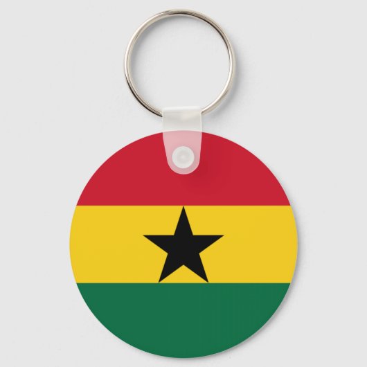 Vlag van Ghana Sleutelhanger (Voorkant)