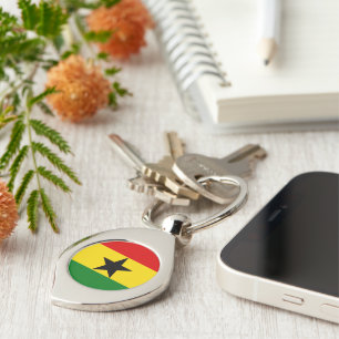 Vlag van Ghana Sleutelhanger