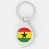 Vlag van Ghana Sleutelhanger (Voorkant)