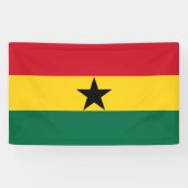 Vlag van Ghana Spandoek (Horizontaal)