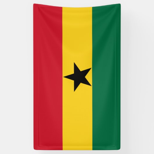 Vlag van Ghana Spandoek (Verticaal)