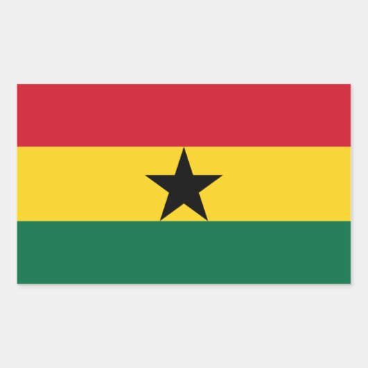Vlag van Ghana Sticker (Voorkant)
