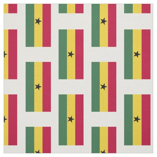Vlag van Ghana Stof (Swatch)