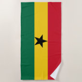Vlag van Ghana Strandlaken (Voorkant)