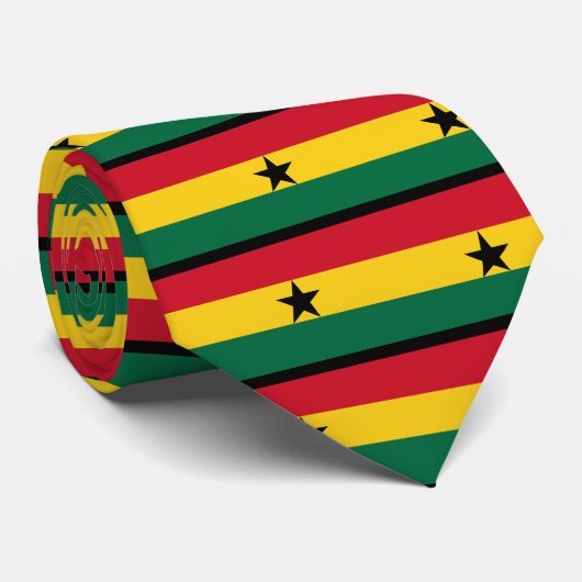 Vlag van Ghana Stropdas (Opgerold)