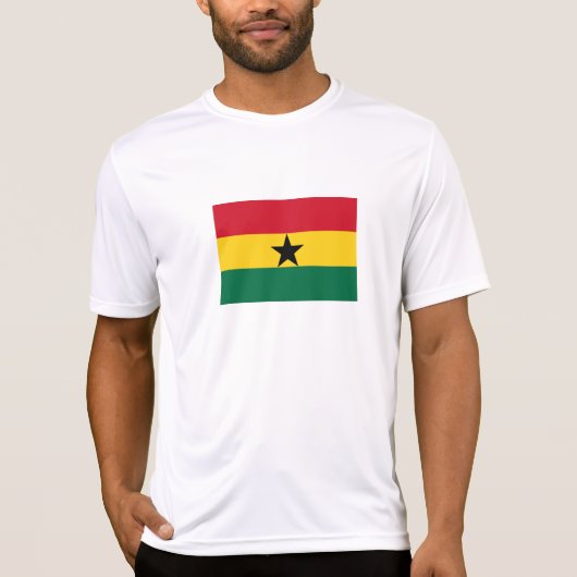 Vlag van Ghana T-shirt (Voorkant)