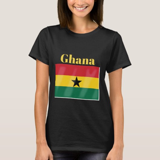 Vlag van Ghana T-shirt (Voorkant)