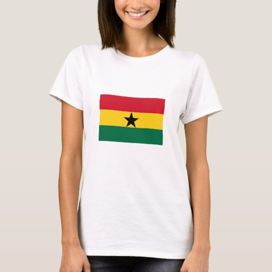 Vlag van Ghana T-shirt (Voorkant)