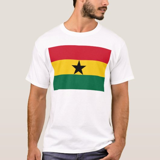 Vlag van Ghana T-shirt (Voorkant)