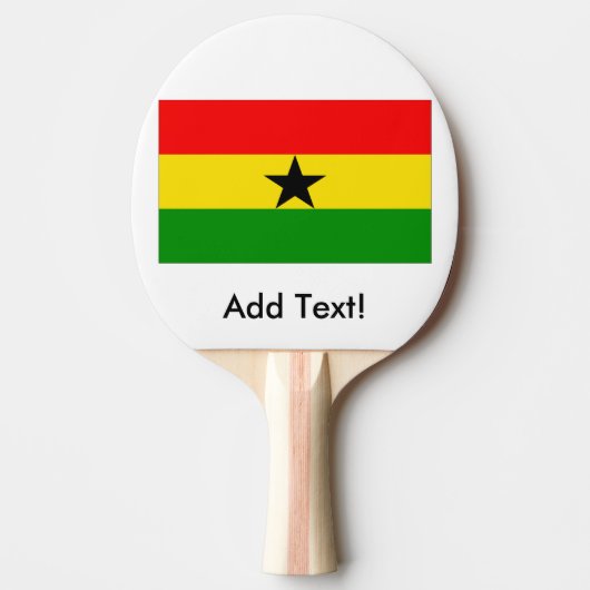 Vlag van Ghana Tafeltennisbatje (Voorkant)