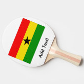 Vlag van Ghana Tafeltennisbatje (Zijkant)