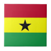 Vlag van Ghana Tegeltje (Voorkant)