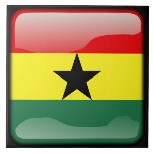 Vlag van Ghana Tegeltje
