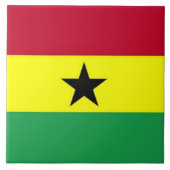 Vlag van Ghana Tegeltje (Voorkant)