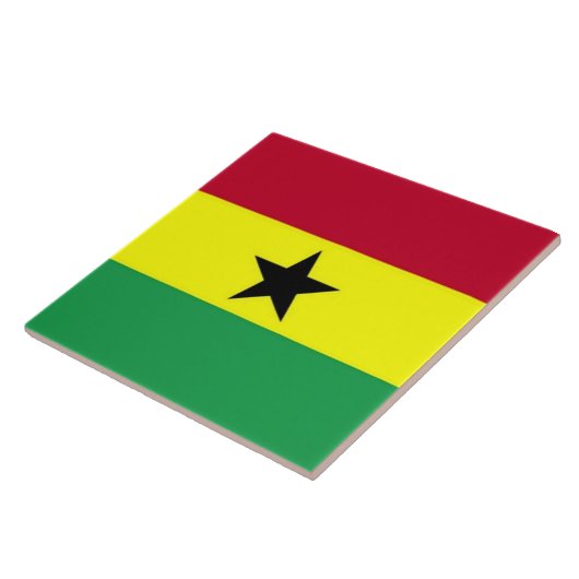 Vlag van Ghana Tegeltje (Zijkant)