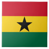 Vlag van Ghana Tegeltje (Voorkant)