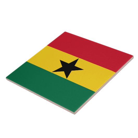 Vlag van Ghana Tegeltje (Zijkant)