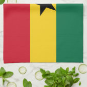 Vlag van Ghana Theedoek (Gevouwen)