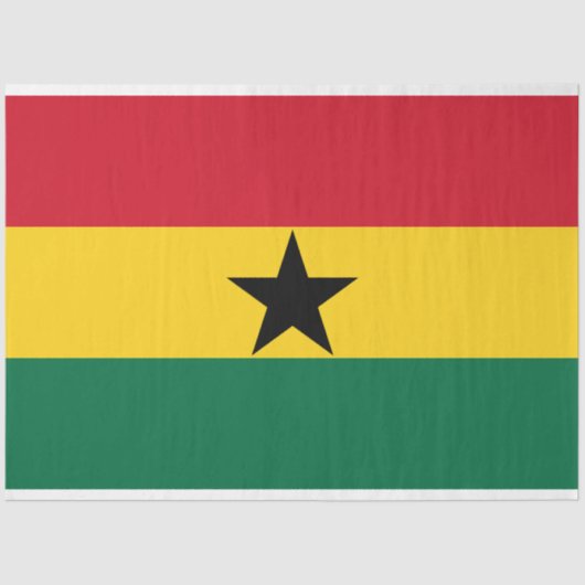 Vlag van Ghana Tissuepapier (Voorkant)