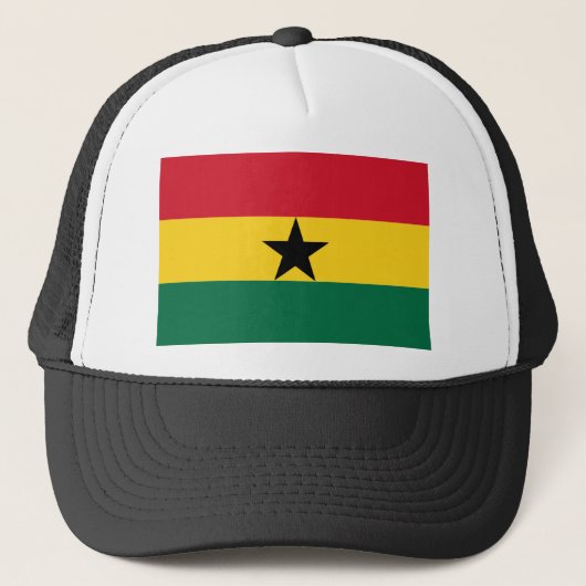 Vlag van Ghana Trucker Pet (Voorkant)