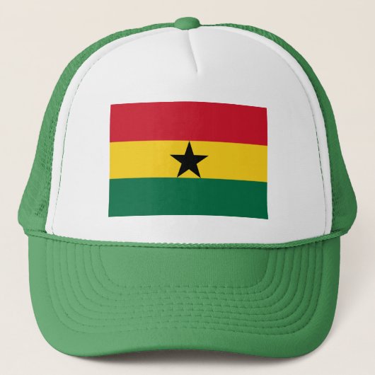 Vlag van Ghana Trucker Pet (Voorkant)