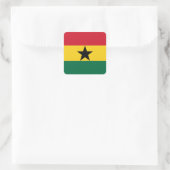 Vlag van Ghana Vierkante Sticker (Tas)