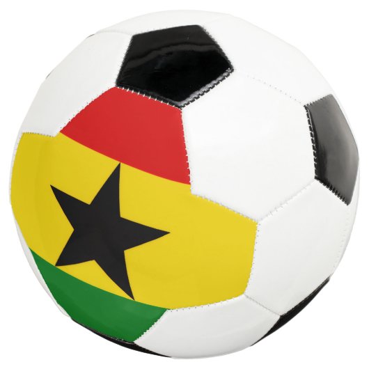 Vlag van Ghana Voetbal (Drie kwart)