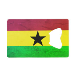 Vlag van Ghana (West-Afrika) Creditkaart Flessenopener