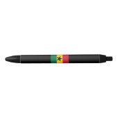 Vlag van Ghana Zwarte Inkt Pen (Voorkant)