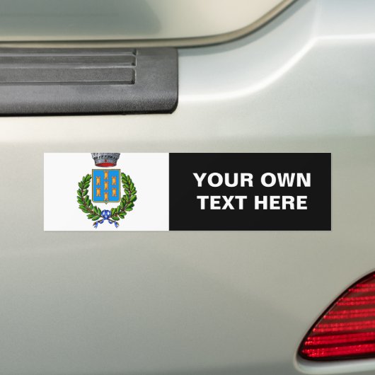 Vlag van Giarre Bumpersticker (Op auto)