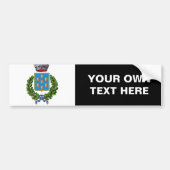 Vlag van Giarre Bumpersticker (Voorkant)