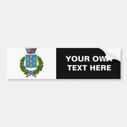 Vlag van Giarre Bumpersticker (Voorkant)