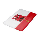 Vlag van Gibraltar Badmat (Gekanteld)