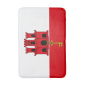 Vlag van Gibraltar Badmat (Voorkant Verticaal)