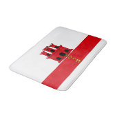 Vlag van Gibraltar Badmat (Gekanteld)