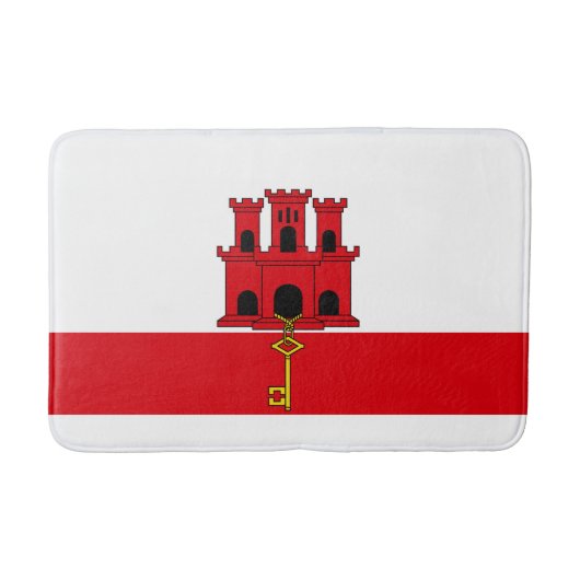 Vlag van Gibraltar Badmat (Voorkant)