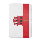 Vlag van Gibraltar Badmat (Voorkant Verticaal)
