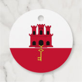 vlag van Gibraltar Bedankjes Labels (Achterkant)