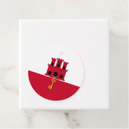 vlag van Gibraltar Bedankjes Labels