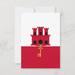 vlag van Gibraltar Bedankkaart