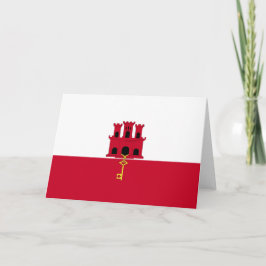 vlag van Gibraltar Bedankkaart
