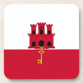 vlag van Gibraltar Bier Onderzetter (Voorkant)